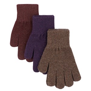 Mikk-Line - Magic Gloves 3 Pack, Nightshade/Chocolate Chip/Rose Brown